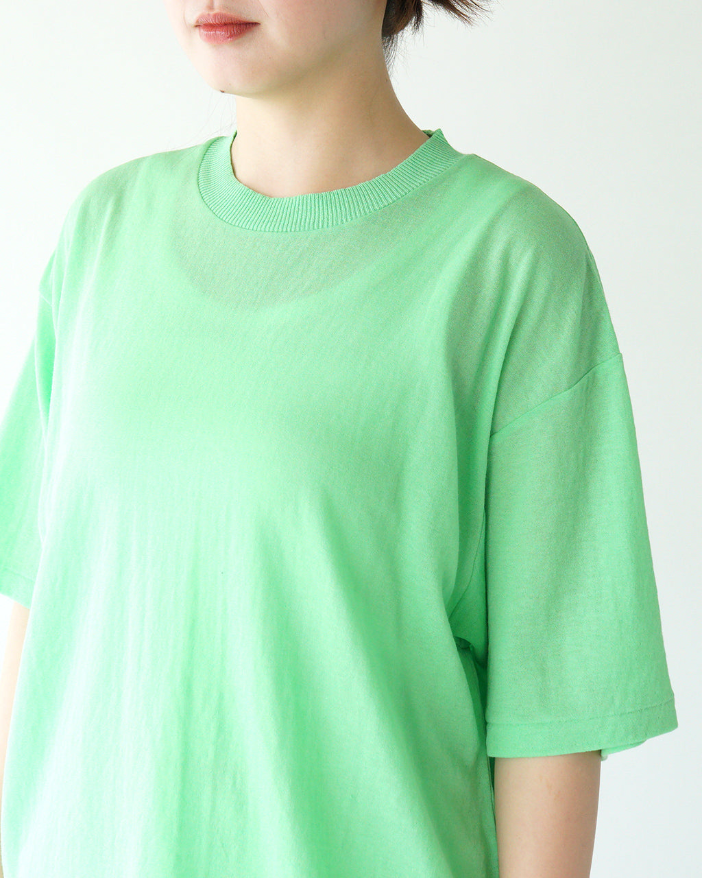 【SALE!40%OFF】シアー ガーゼ ハーフスリーブTシャツ SHEER GAUZE HALF SLEEVE TEE 半袖 クルーネック プルオーバー 日本製 25SMSCU01