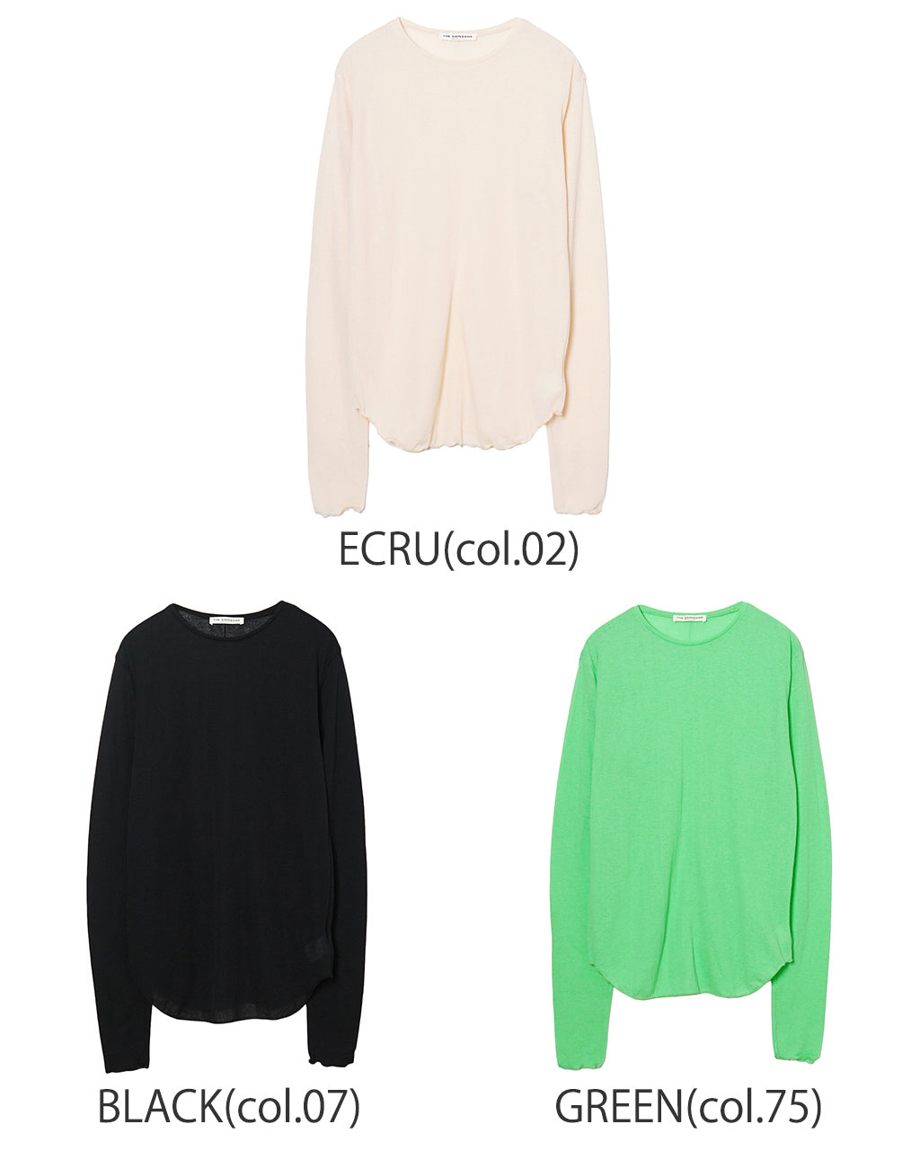 \早得24時間限定ポイント10倍/THE SHINZONE シンゾーン シアーガーゼ 長袖Tシャツ SHEER GAUZE LONG SLEEVE TEE レイヤード カットソー インナートップス ストレッチ 日本製 25SMSCU02 【送料無料】
