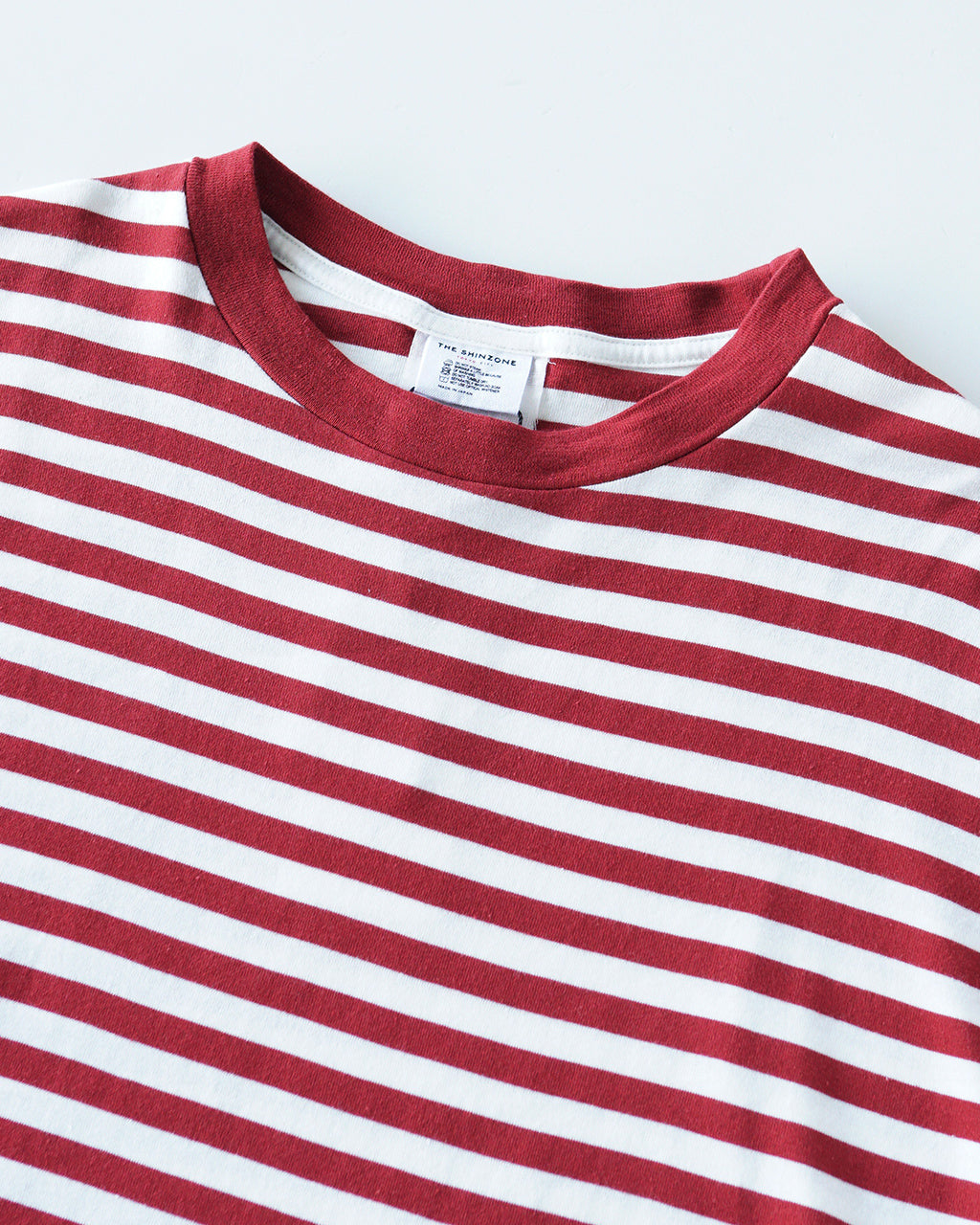 THE SHINZONE 신존 보더 롱 슬리브 T셔츠 FRENCH STRIPED LONGSLEEVE TEE 컷소우 롱 T 25 SMSCU04 긴팔