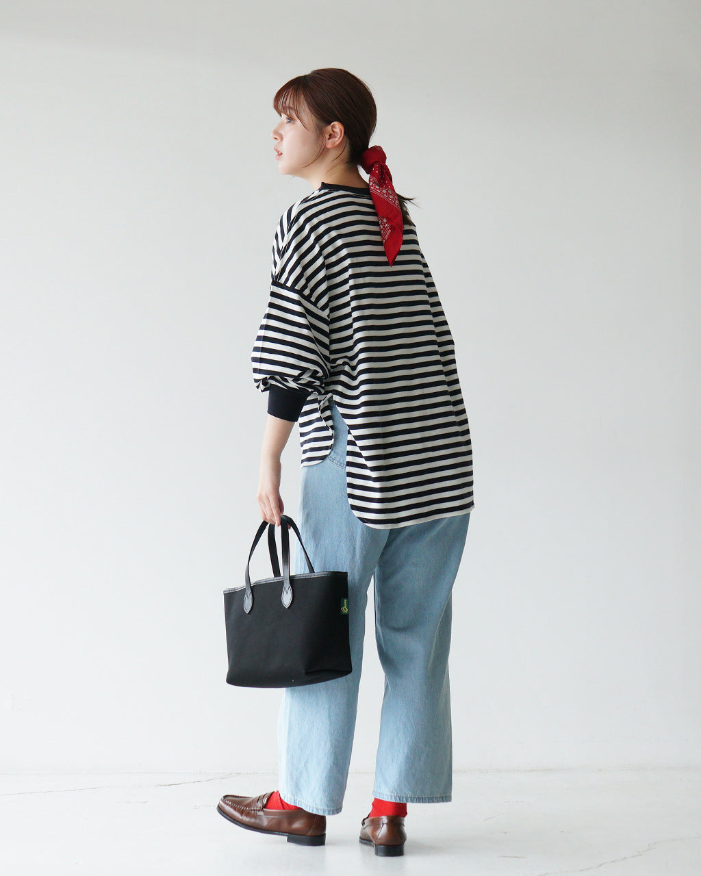 THE SHINZONE 신존 보더 롱 슬리브 T셔츠 FRENCH STRIPED LONGSLEEVE TEE 컷소우 롱 T 25 SMSCU04 긴팔