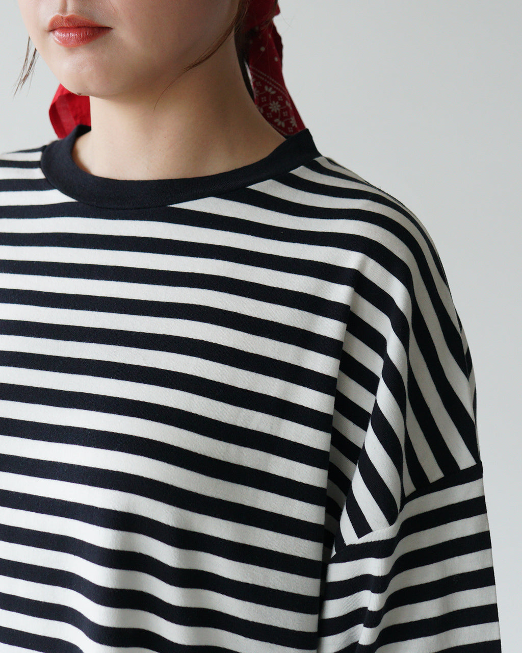 THE SHINZONE 신존 보더 롱 슬리브 T셔츠 FRENCH STRIPED LONGSLEEVE TEE 컷소우 롱 T 25 SMSCU04 긴팔