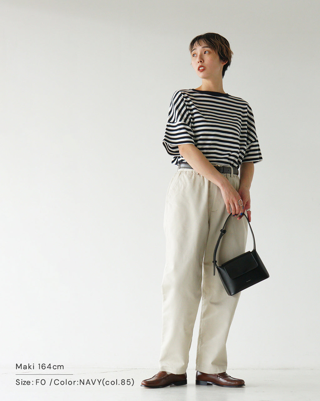 THE SHINZONE 신존 스트라이프 하프 슬리브 T셔츠 보더 T셔츠 FRENCH STRIPED HALF SLEEVE TEE 25SMSCU05【무료우송】
