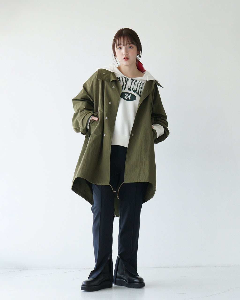 THE SHINZONE 신존 빈티지 뉴욕 푸디 VINTAGE NEW YORK HOODIE 스웨트 파커 풀오버 25 SMSCU08【무료우송】