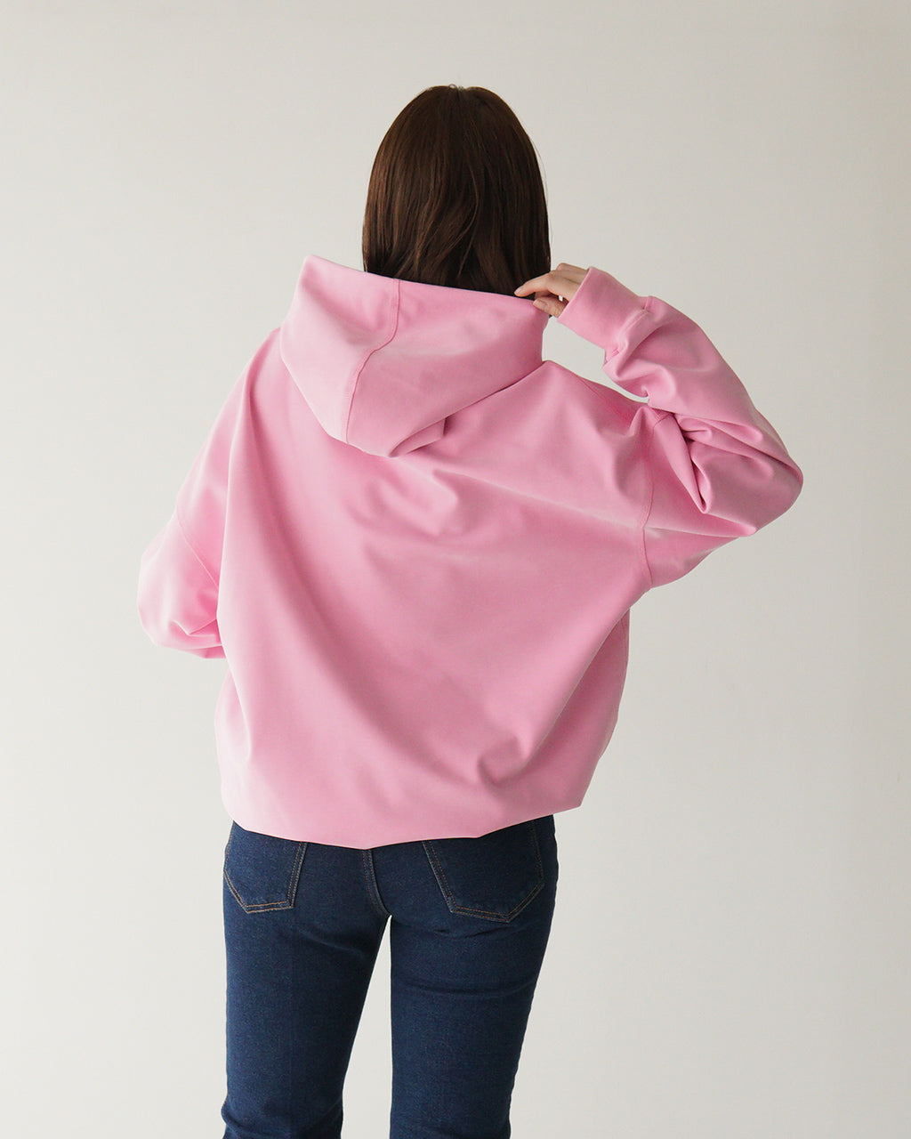 THE SHINZONE 신존 푸드 파커 FIBRIL TWILL JERSEY HOODIE 피브릴 트윌 저지 오버사이즈 25SMSCU10【무료우송】