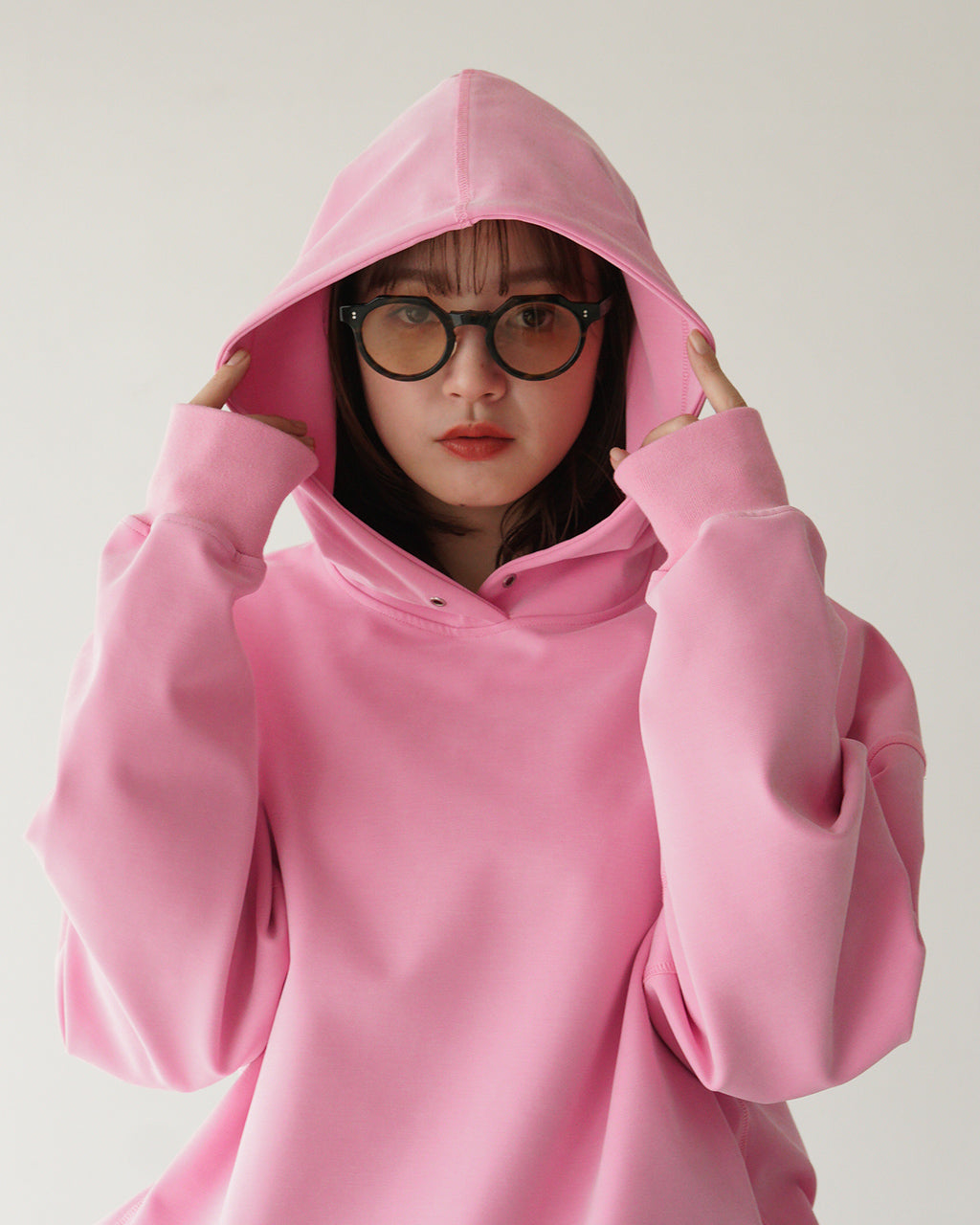 THE SHINZONE 신존 푸드 파커 FIBRIL TWILL JERSEY HOODIE 피브릴 트윌 저지 오버사이즈 25SMSCU10【무료우송】