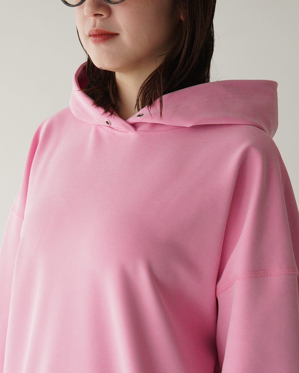THE SHINZONE 신존 푸드 파커 FIBRIL TWILL JERSEY HOODIE 피브릴 트윌 저지 오버사이즈 25SMSCU10【무료우송】