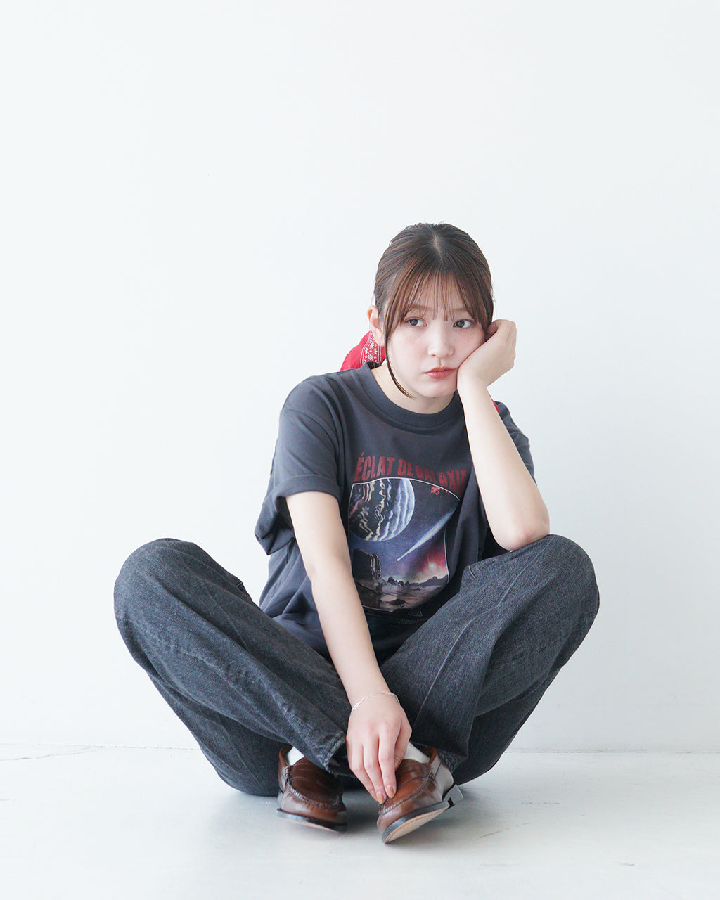 SF グラフィックTシャツ SF CINEMA TEE シネマT 半袖 ヴィンテージライク クルーネック 25SMSCU11