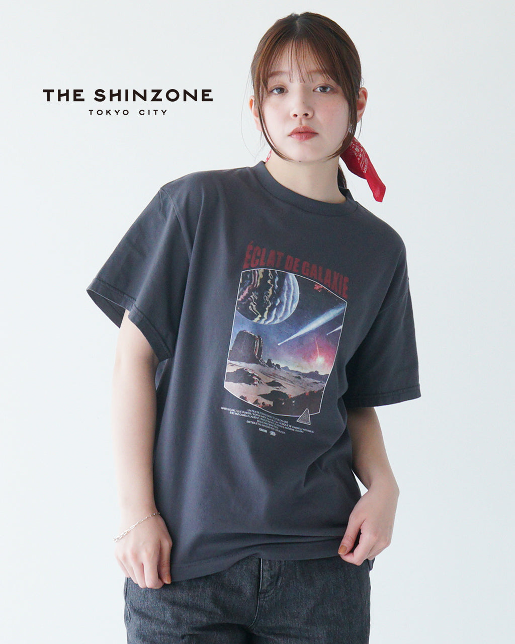 SF グラフィックTシャツ SF CINEMA TEE シネマT 半袖 ヴィンテージライク クルーネック 25SMSCU11
