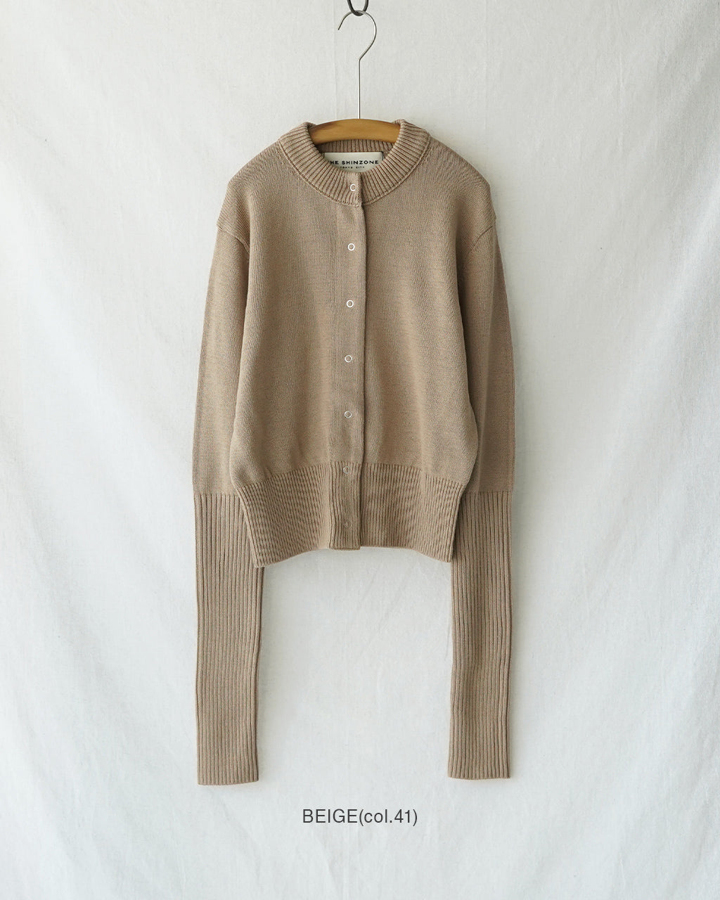 COTTON LONG RIB CARDIGAN 25SMSNI01