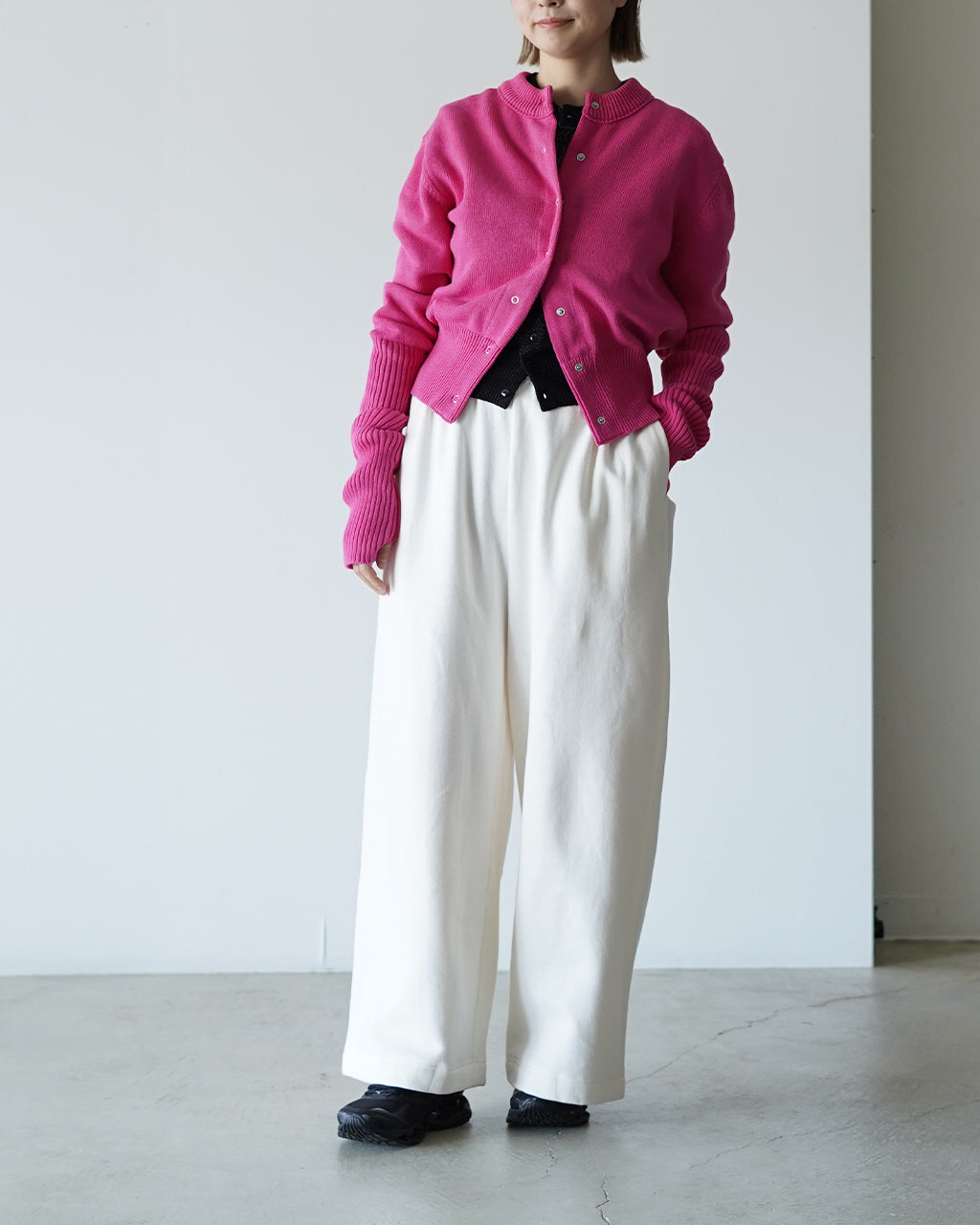 COTTON LONG RIB CARDIGAN 25SMSNI01