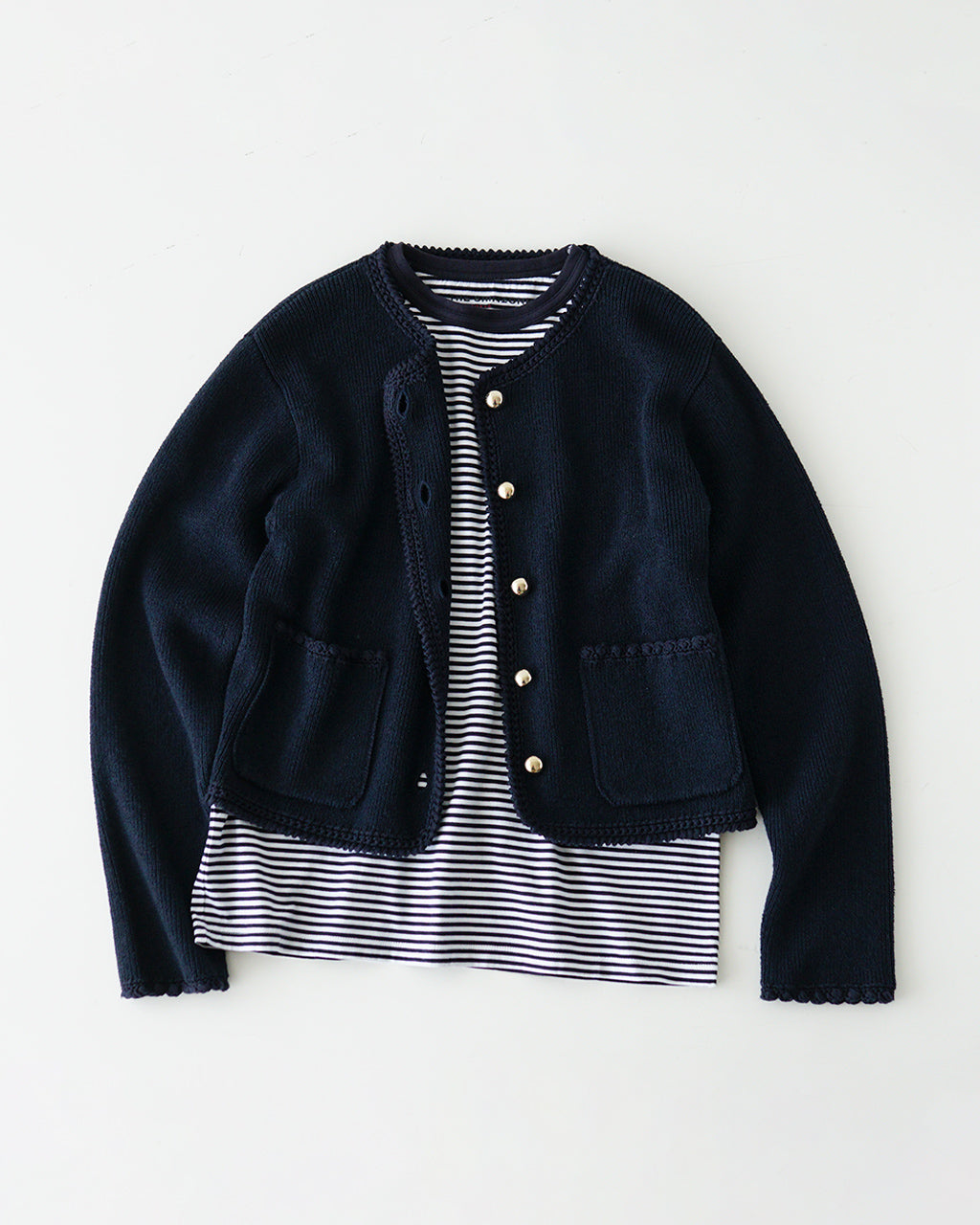 기간 한정 포인트 10배! THE SHINZONE 신존 부쿠레니트 재킷 BOUCLE KNIT JACKET 가디건 25SMSNI09【무료우송】