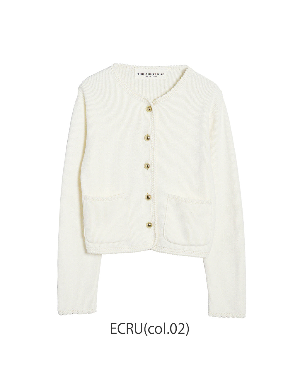기간 한정 포인트 10배! THE SHINZONE 신존 부쿠레니트 재킷 BOUCLE KNIT JACKET 가디건 25SMSNI09【무료우송】