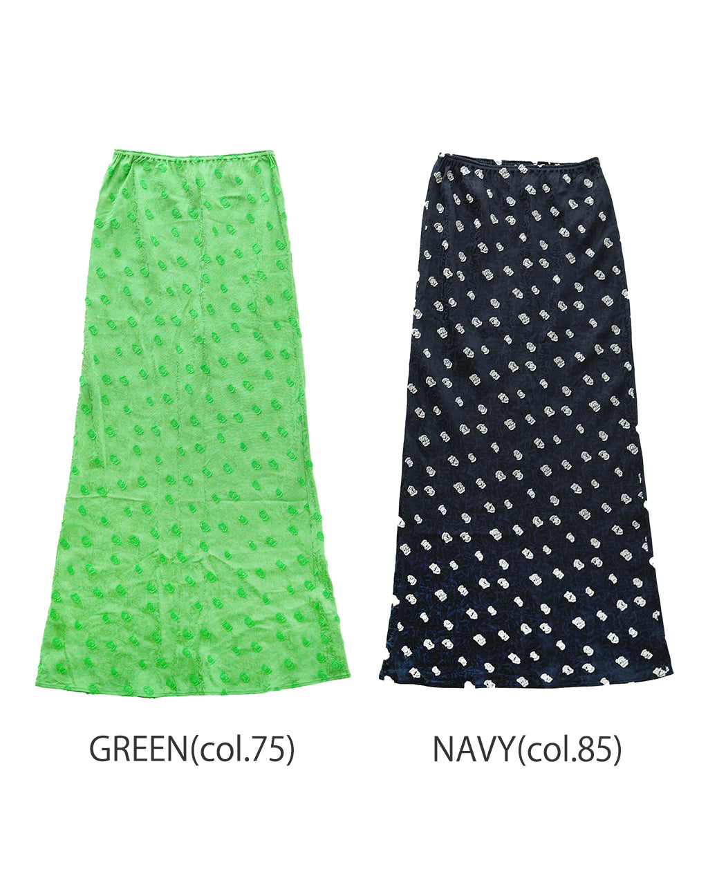 THE SHINZONE 신존 폴카 도트 자카드 스커트 SIMON DOTS JACQUARD SKIRT 타이트롱 스커트 25SMSSK01【무료우송】