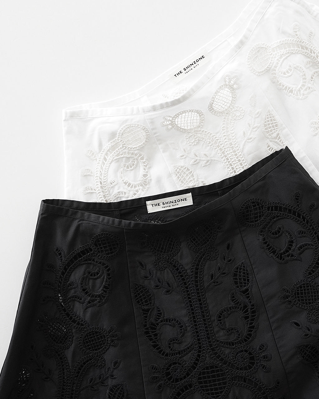 【SALE!40%OFF】刺繍レーススカート ロングスカート EMBROIDERY LACE SKIRT 25SMSSK02 フレアロング ペチコート付き