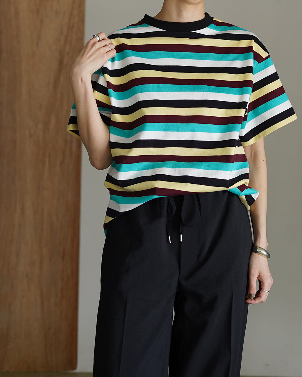 MULTI STRIPED JERSEY TEE 26SMSCU14