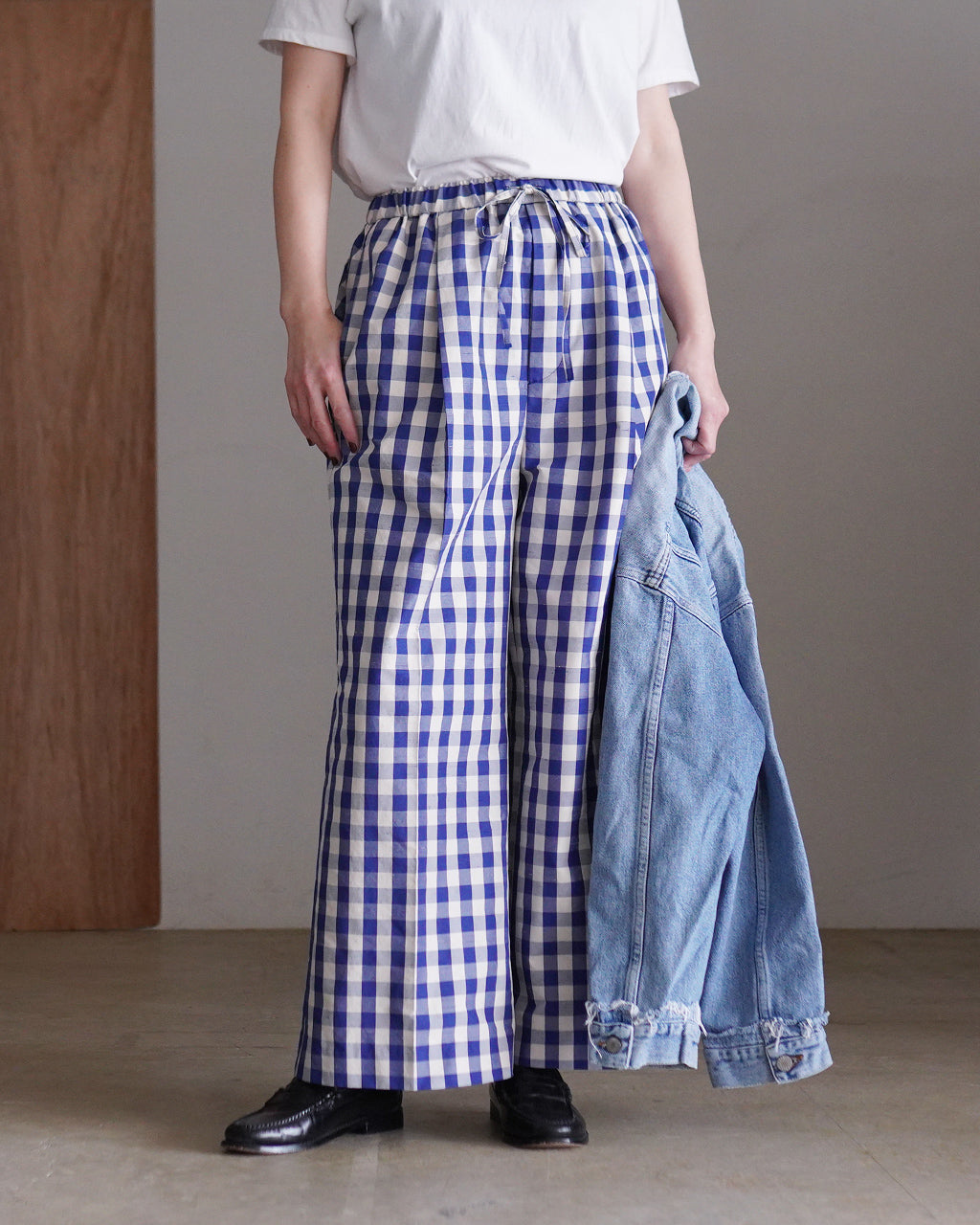GINGHAM CHECK PANTS 26SMSPA05