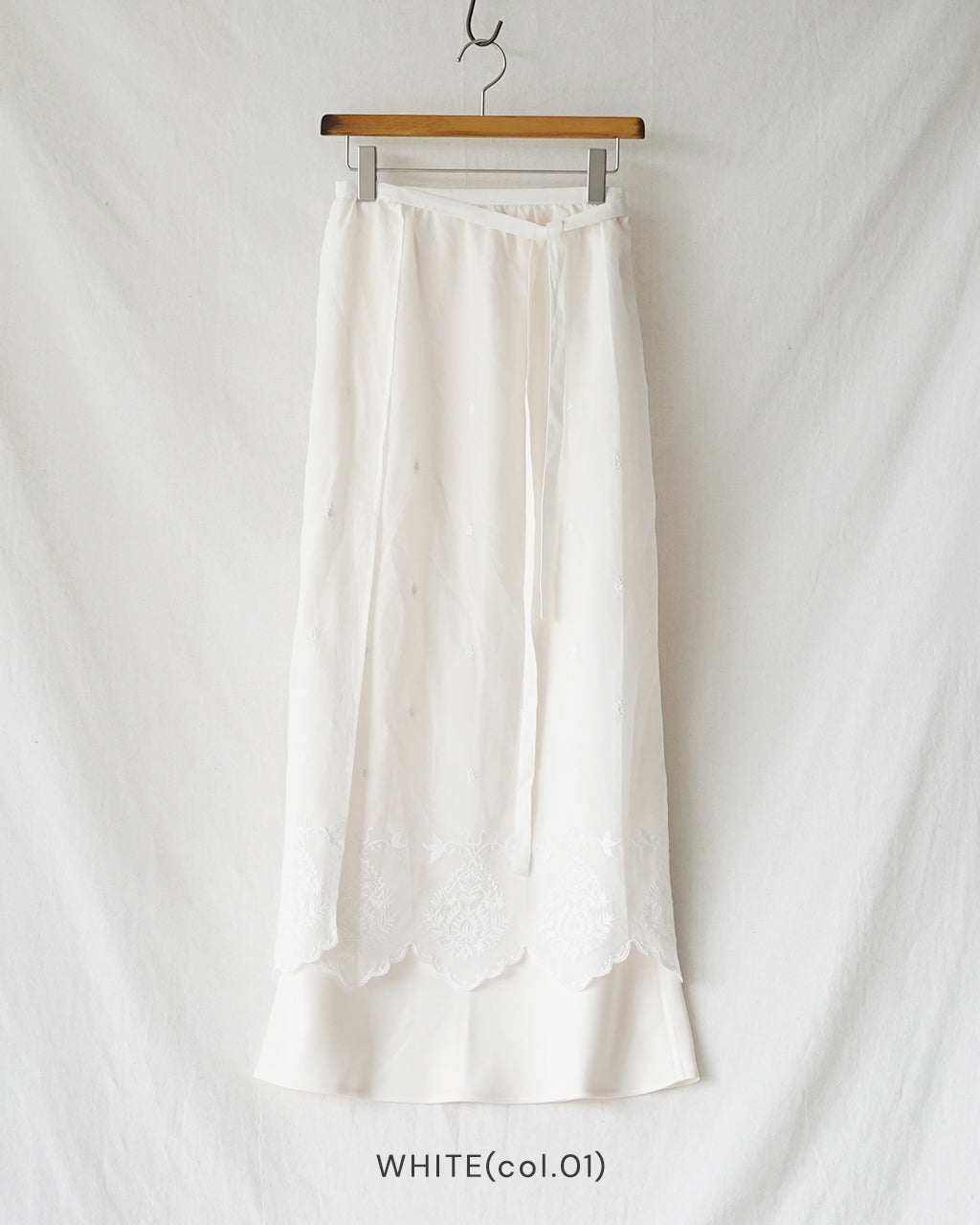 LACE APRON SKIRT 26SMSSK03