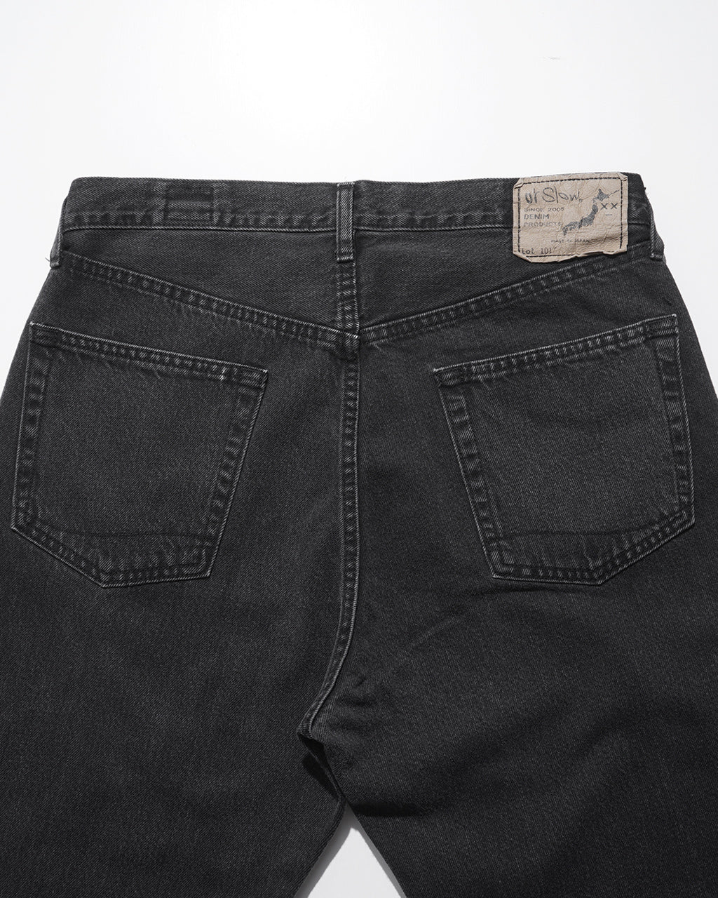 ブラックデニムパンツ 101 DAD'S FIT DENIM PANTS ダッズフィット 01-1010W-D61S