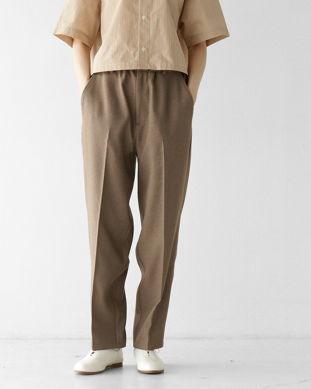 soglia ソリア スタプレ イージー スラックス パンツ STA-PREST EASY SLACKS PANTS 軽量 ストレッチ 洗濯可 センタープレス【送料無料】