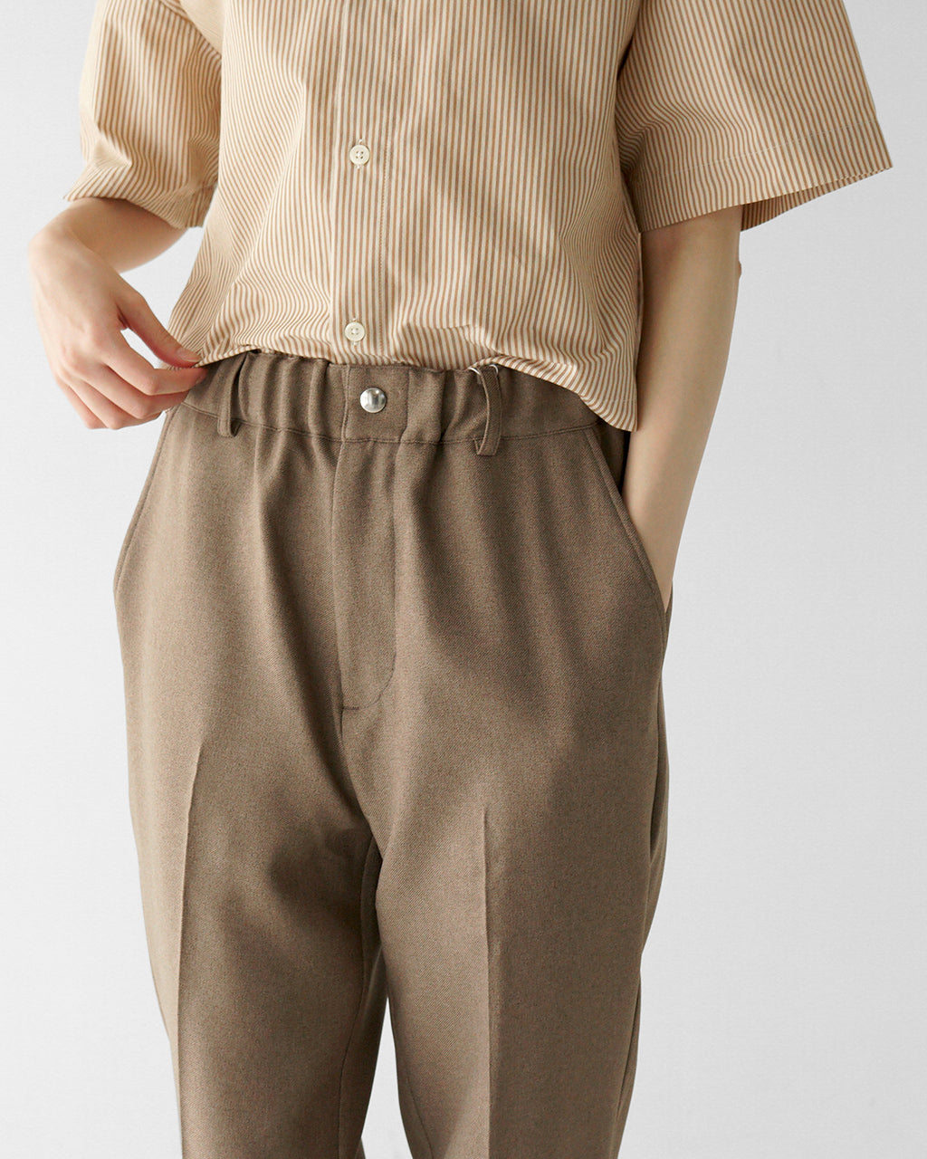 soglia ソリア スタプレ イージー スラックス パンツ STA-PREST EASY SLACKS PANTS 軽量 ストレッチ 洗濯可 センタープレス【送料無料】