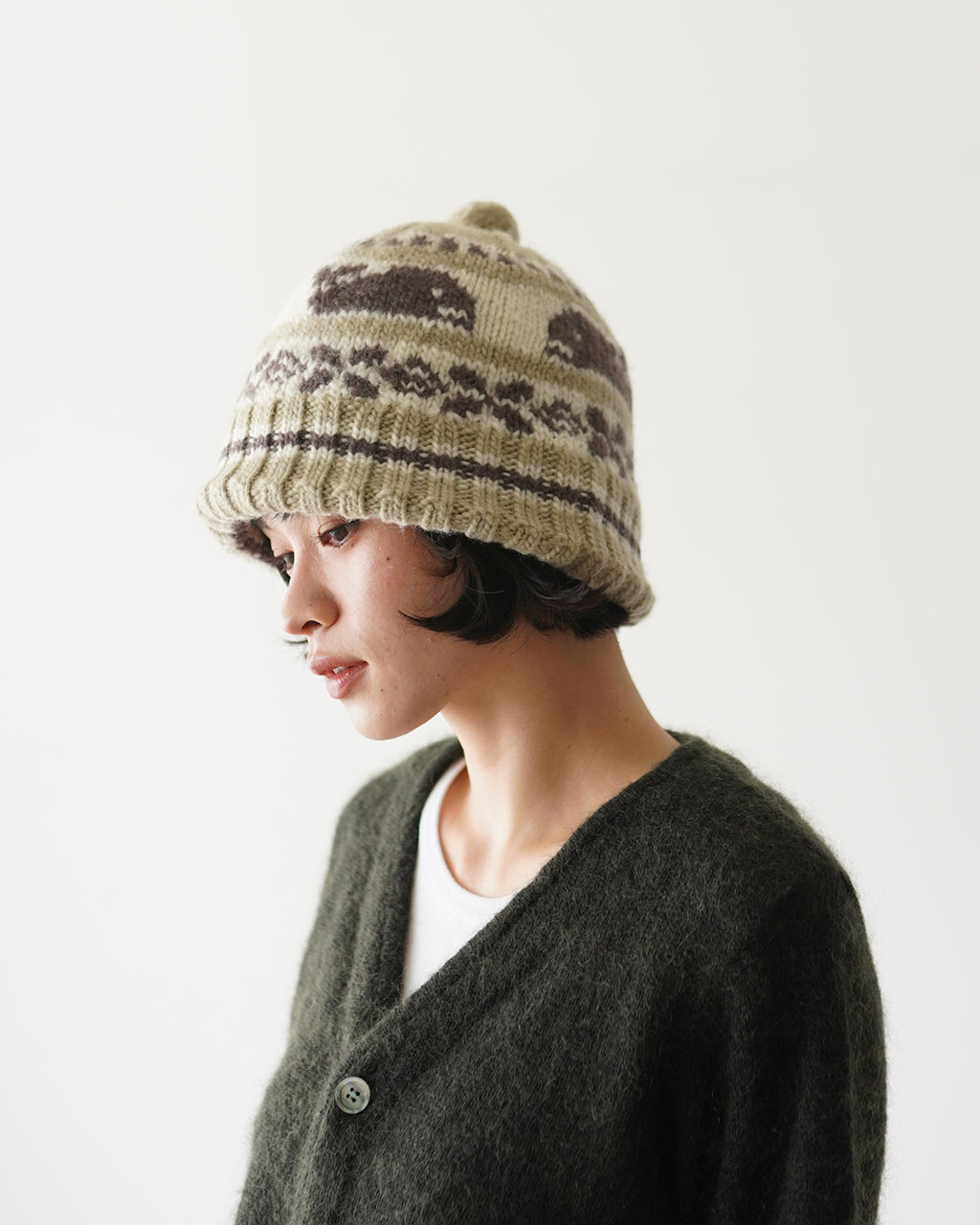 CANADIAN KNIT CAP "SNOWMAN" Z01011