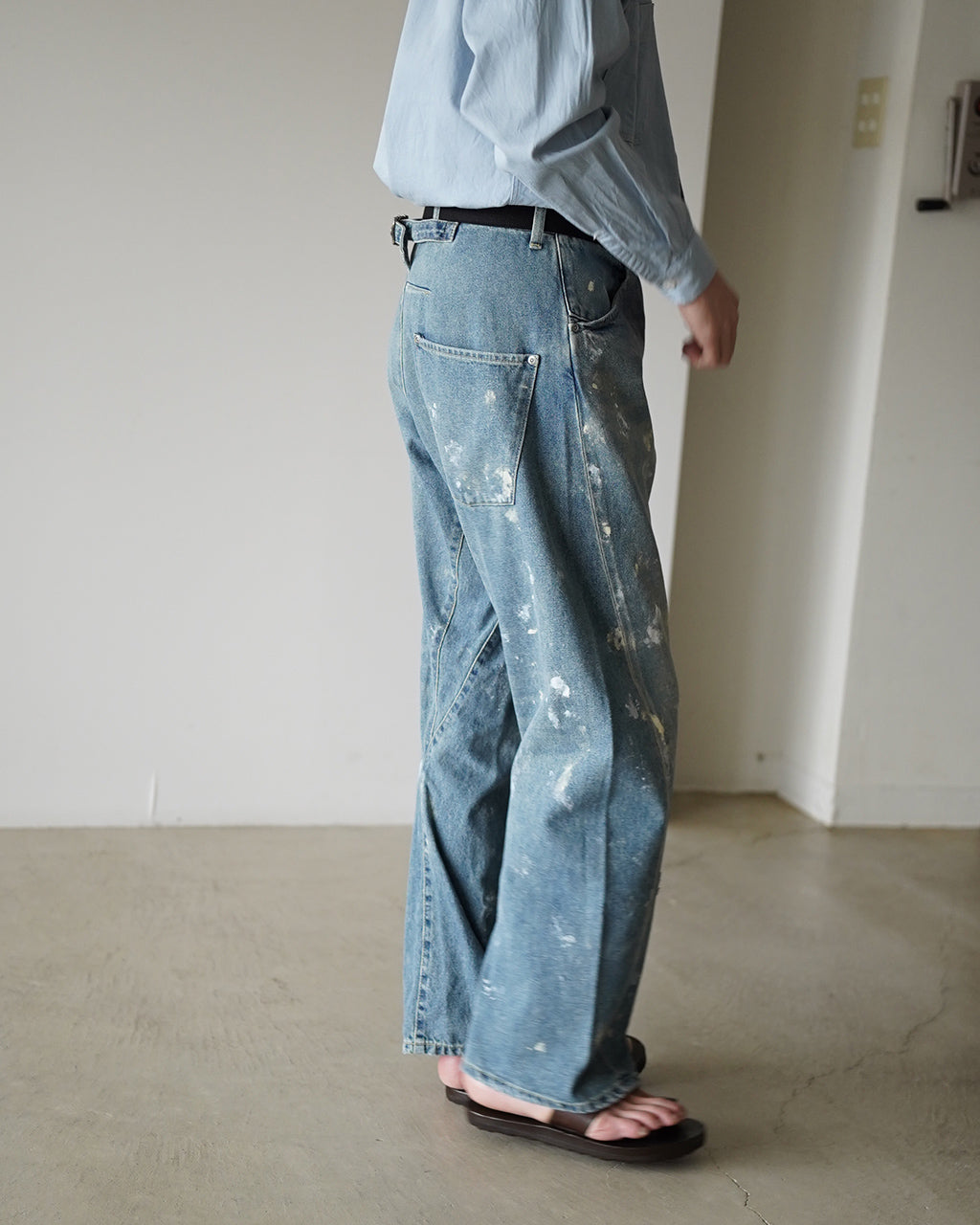 BACK CINCH JEANS(PAINT) COM-26S-DM02