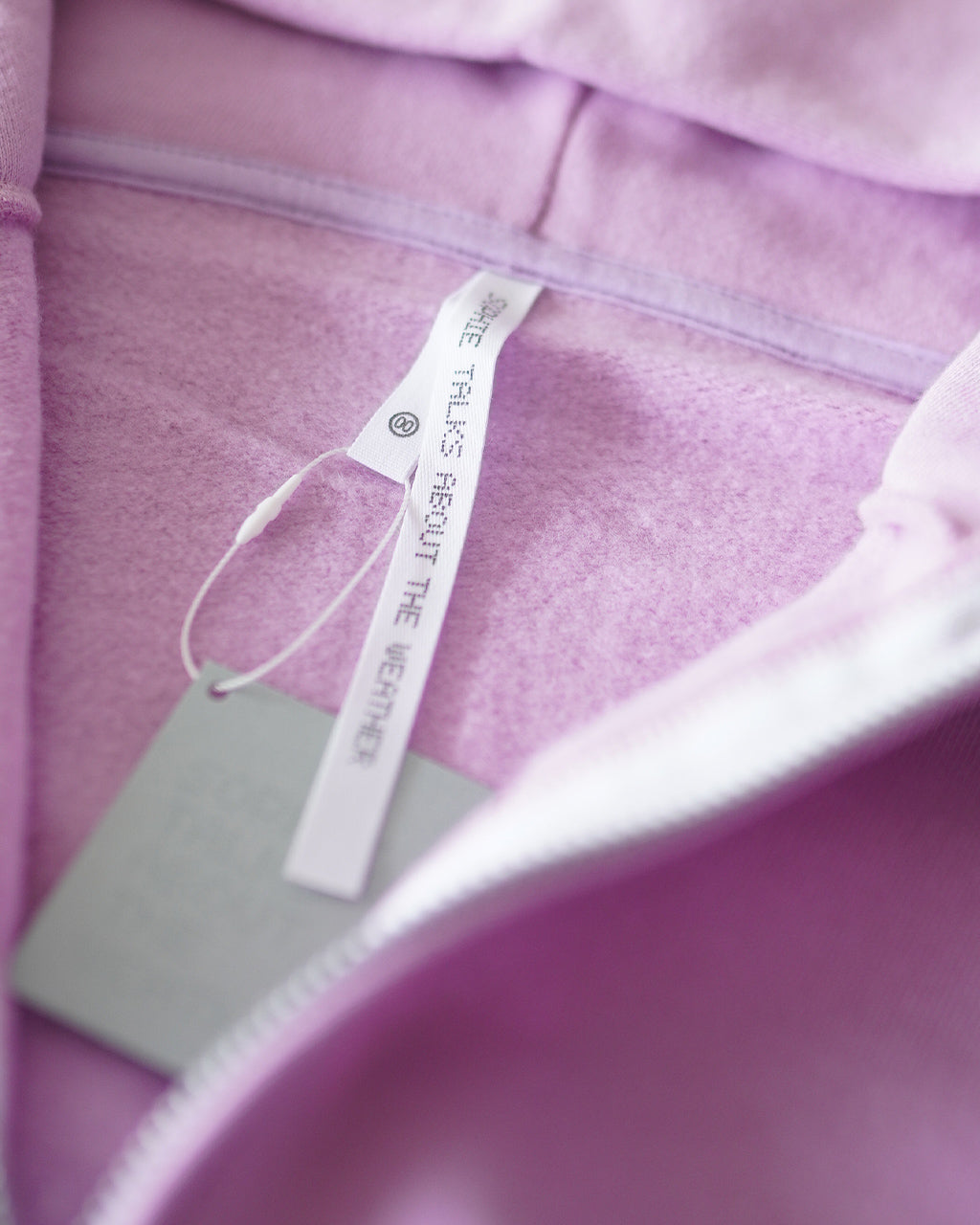 WHITE ZIP HOODIE COM-26S-CU04