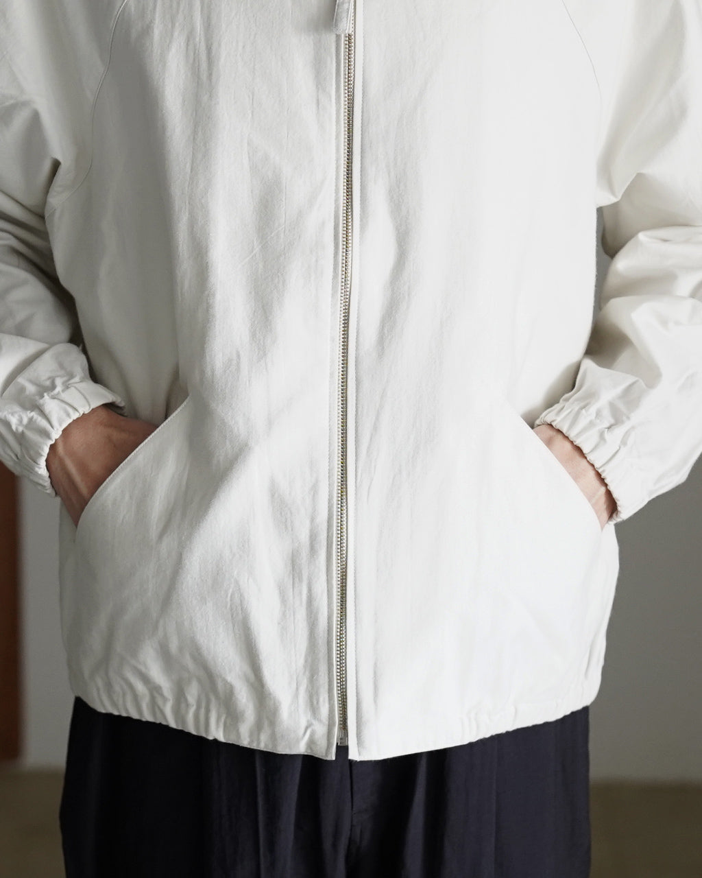 Zip up moleskin blouson BL01261