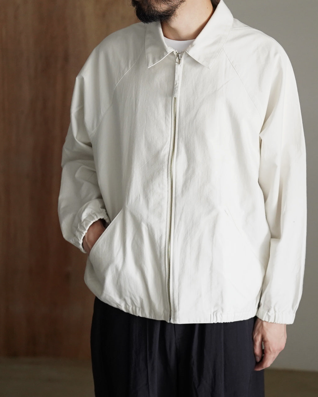 Zip up moleskin blouson BL01261