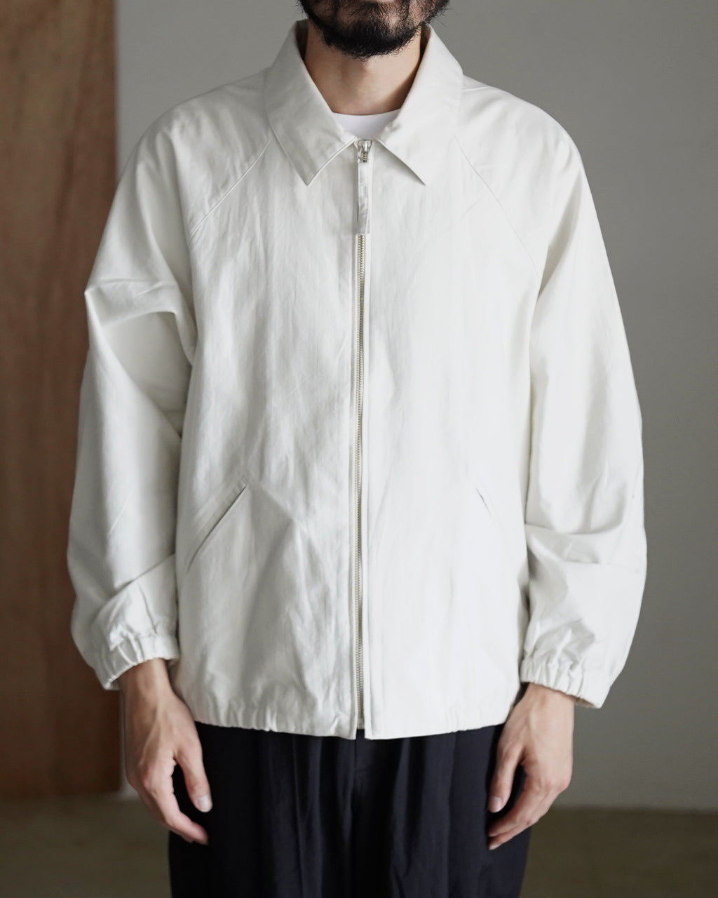 Zip up moleskin blouson BL01261