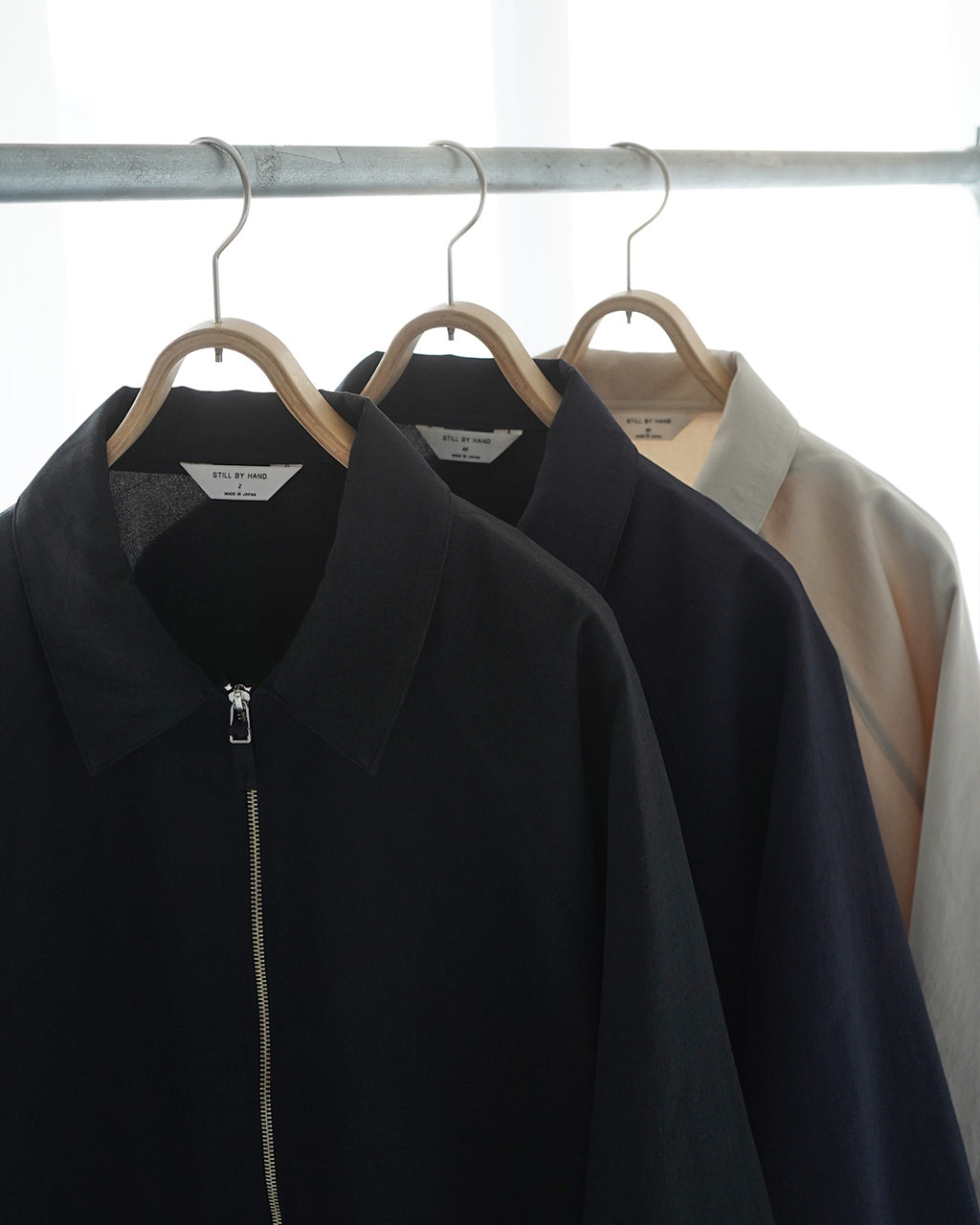 【SALE!30%OFF】ジップアップ ブルゾン Zip up polyester blouson ライトアウター ジャケット BL02251