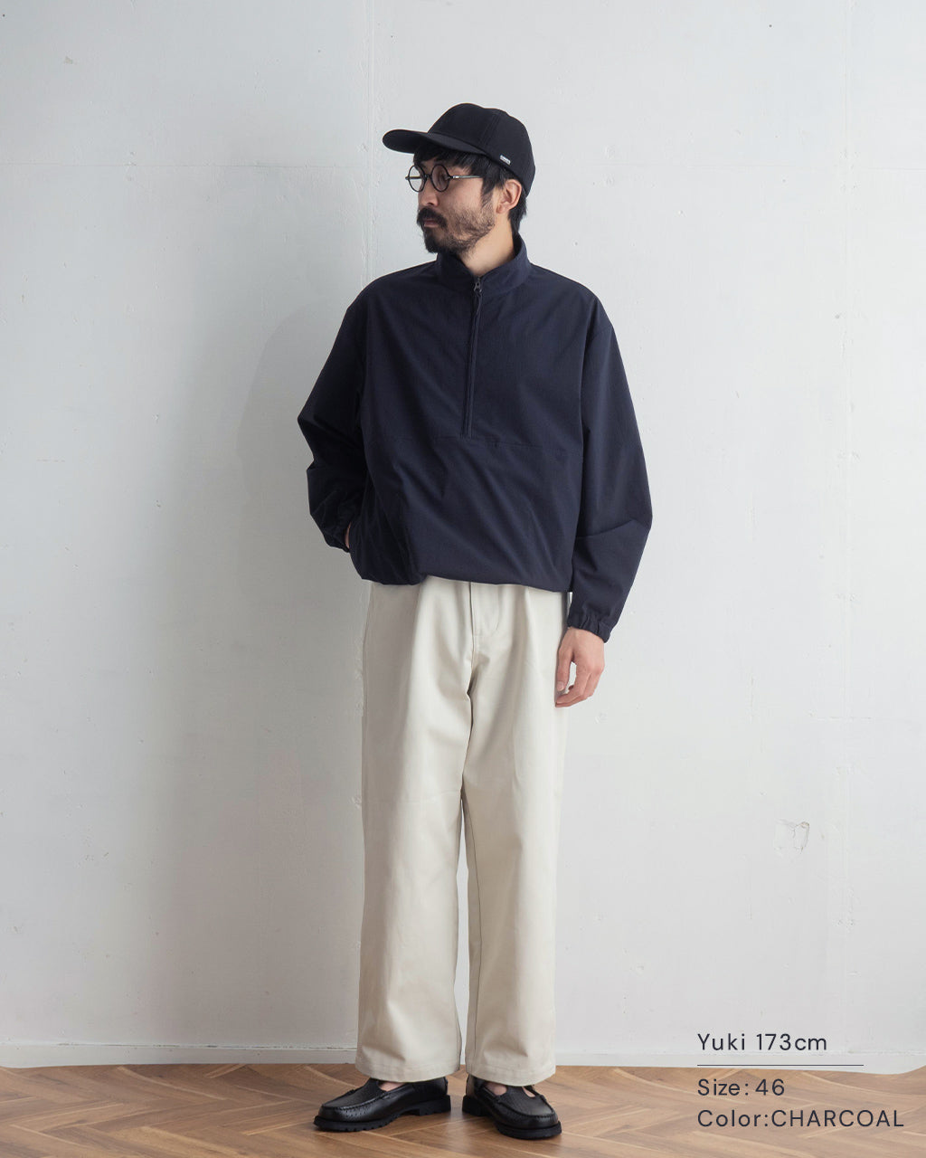 【SALE!30%OFF】ハーフジップ ブルゾン ハイネックアノラック プルオーバー ジャケット BL03244