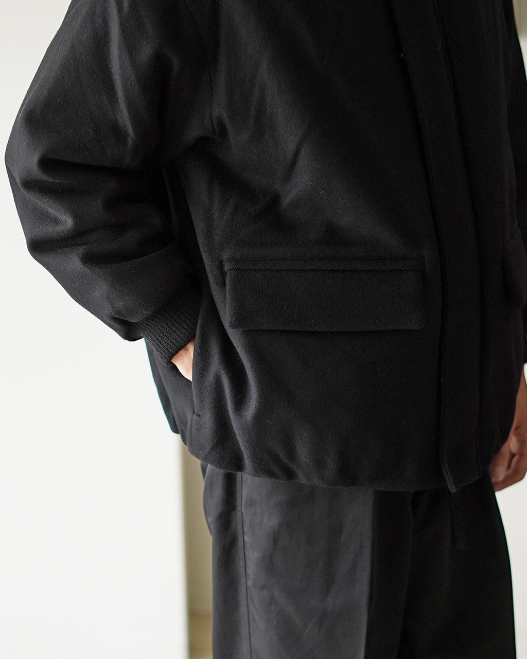 Padded wool blouson BL07253