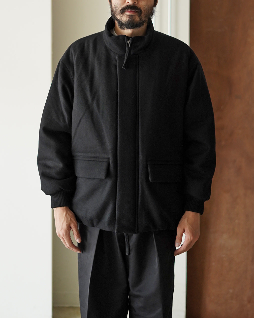 Padded wool blouson BL07253