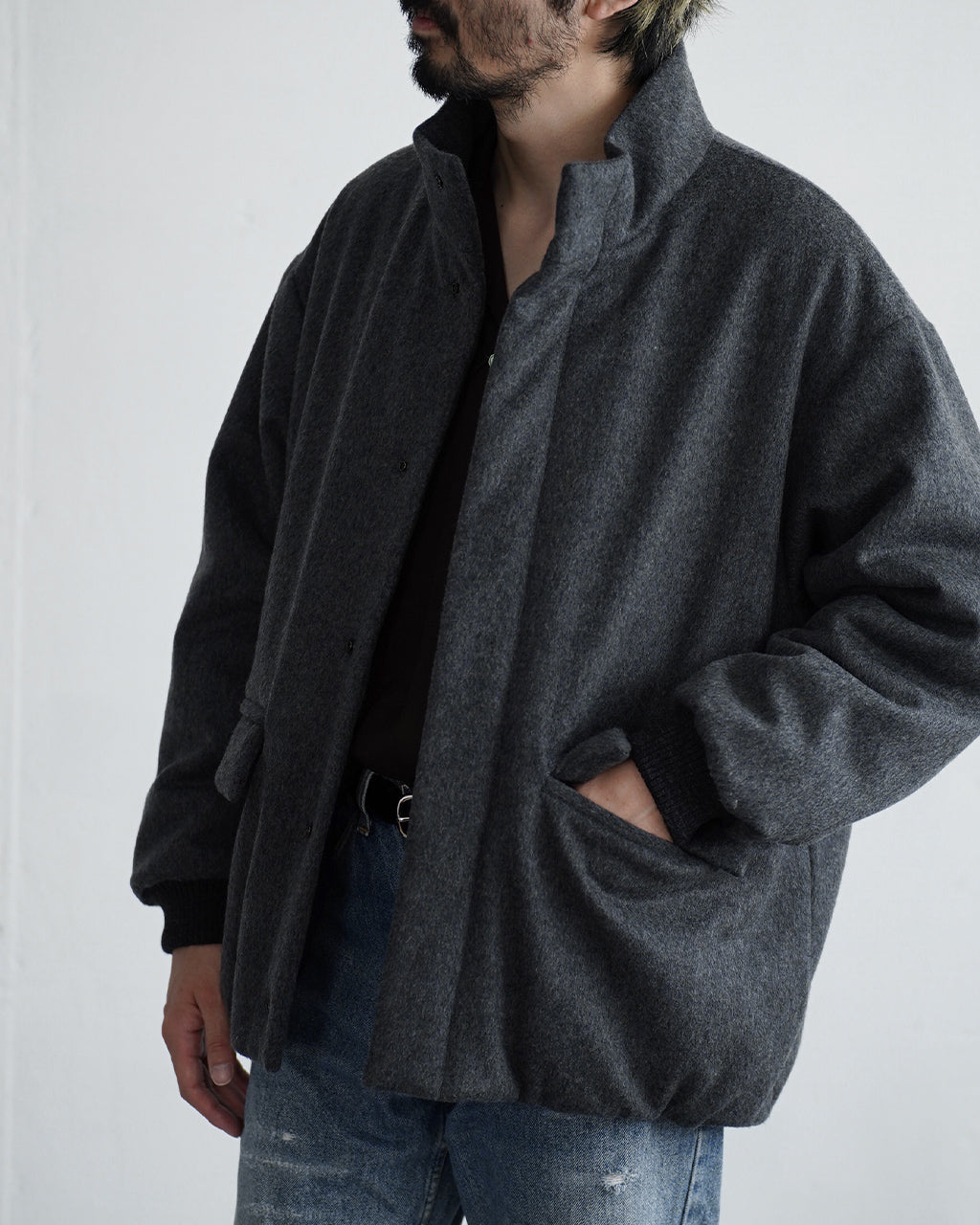 Padded wool blouson BL05263