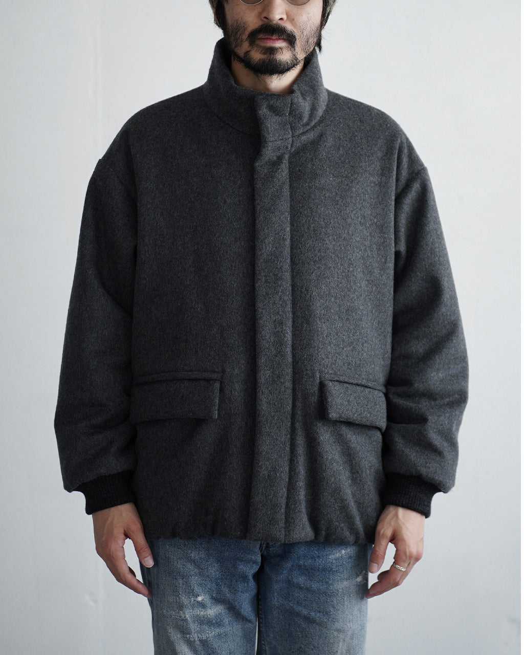 Padded wool blouson BL05263