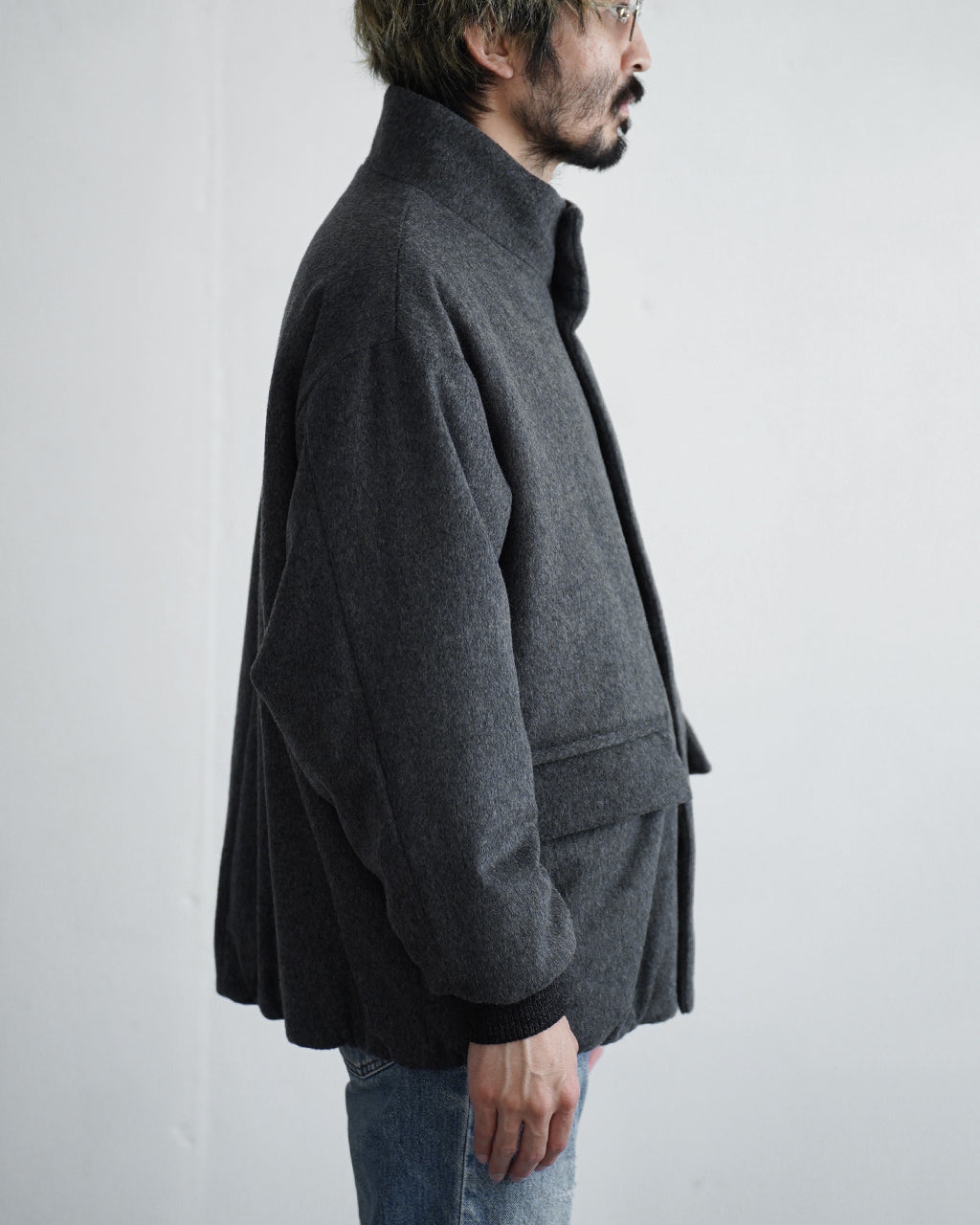 Padded wool blouson BL05263
