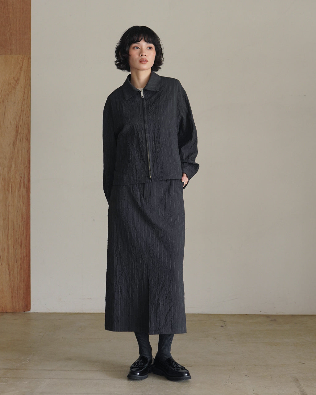 Wool like medium skirt SK01263WM