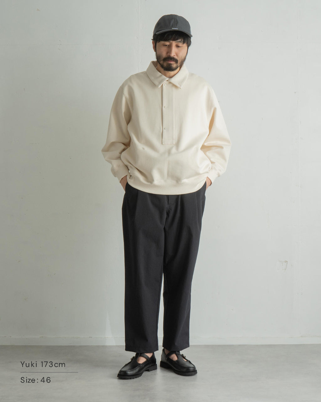 【アウトレット!30%OFF】STILL BY HAND スティルバイハンド 襟付き プルオーバー スウェット ボタン付き スタンドカラー カットソー CS01244【送料無料】