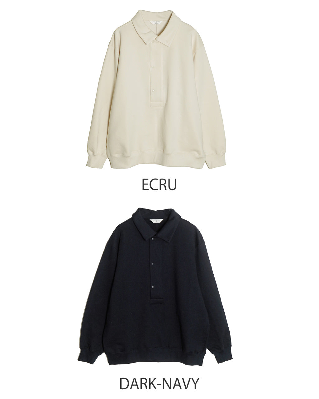 【アウトレット!30%OFF】STILL BY HAND スティルバイハンド 襟付き プルオーバー スウェット ボタン付き スタンドカラー カットソー CS01244【送料無料】
