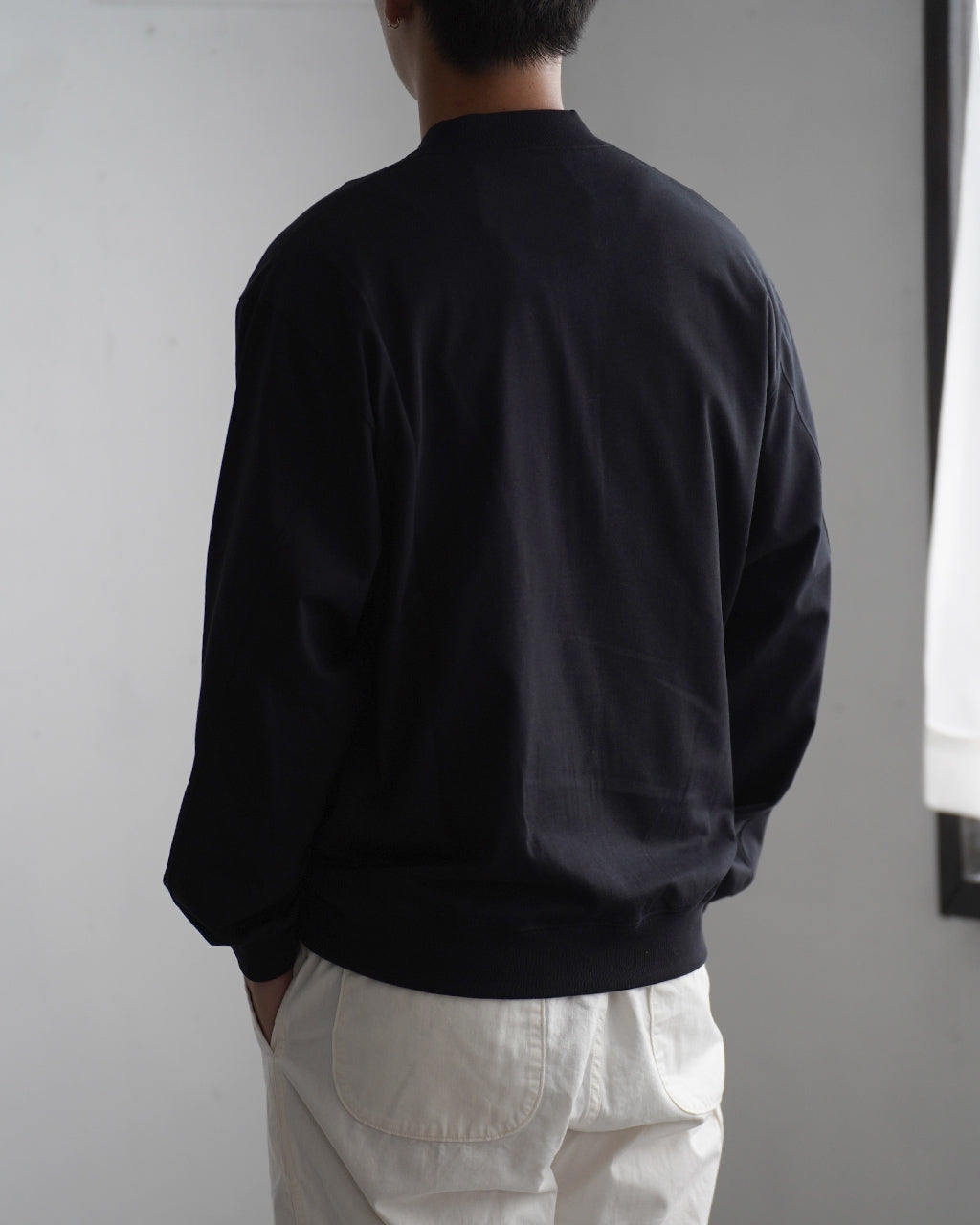 STILL BY HAND Zip up cotton jumper CS01253