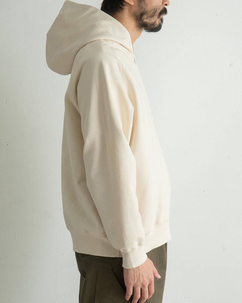 【SALE!30%OFF】フロントジップ パーカー フーディー カットソー CS02244