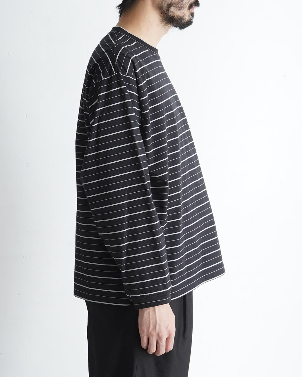 【SALE!40%OFF】ボーダー ロングスリーブ Tシャツ STRIPED LONG SLEEVE ポケット ストライプ ロンT カットソー CS02251