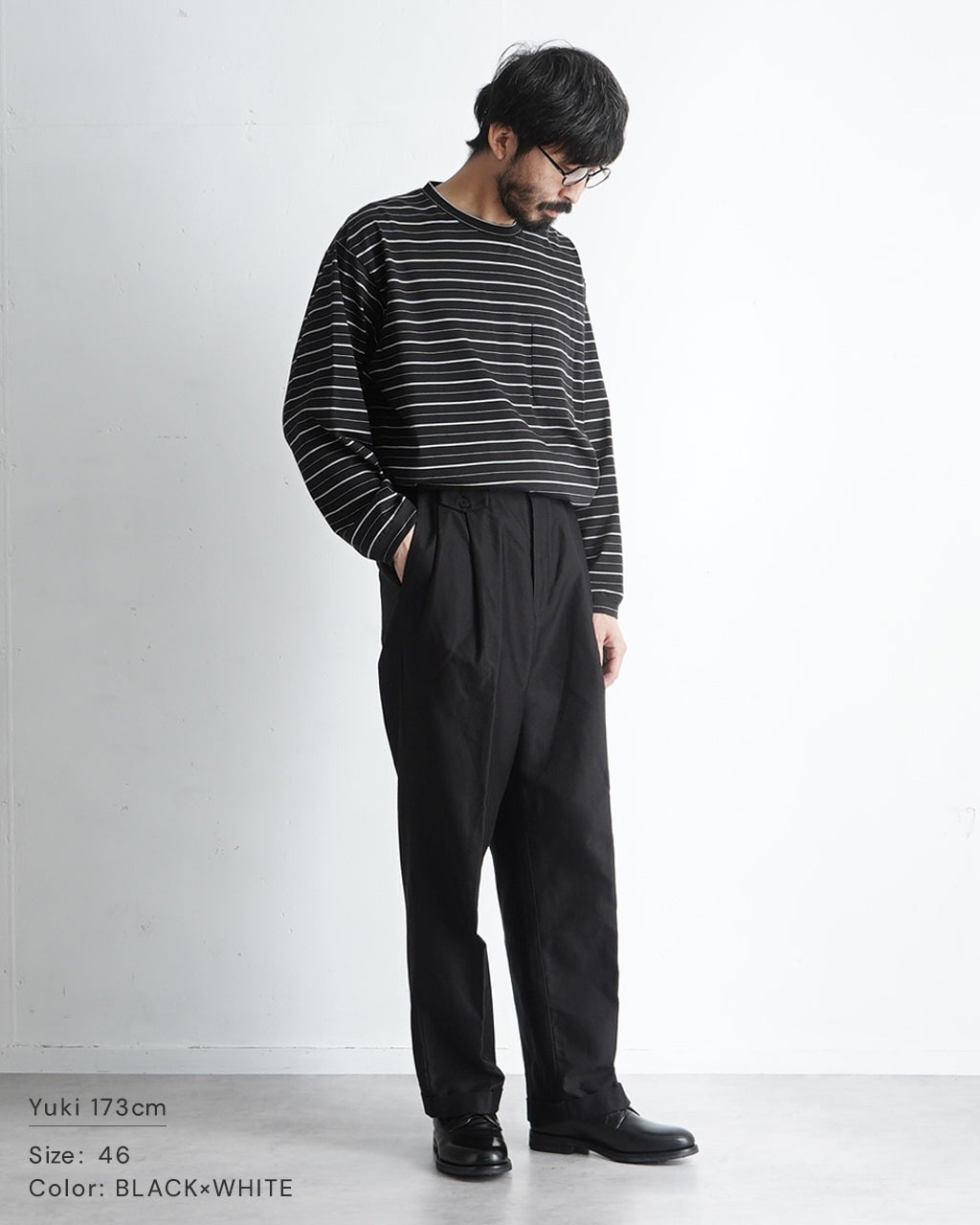 【SALE!40%OFF】ボーダー ロングスリーブ Tシャツ STRIPED LONG SLEEVE ポケット ストライプ ロンT カットソー CS02251