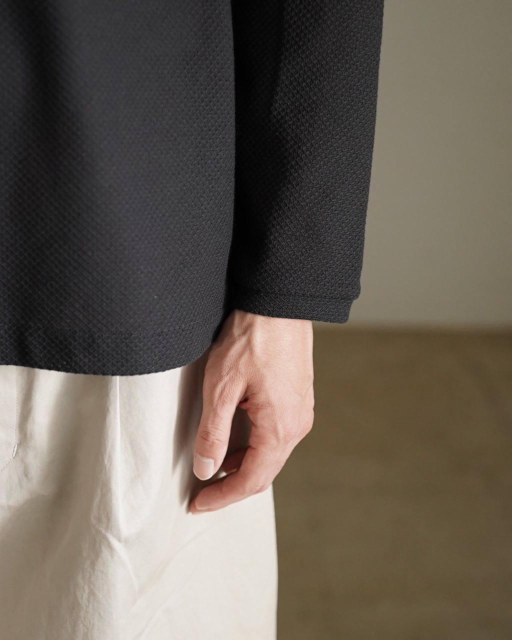 Moss stitch skipper shirt CS08261