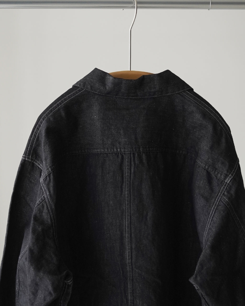 Hemp mixed denim blouson DN01261