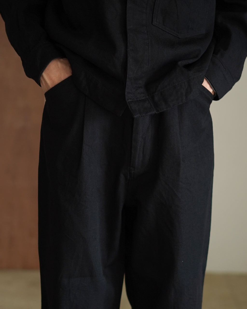 12oz denim 1 tuck pants DN02253