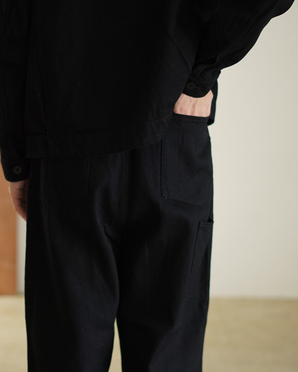 12oz denim 1 tuck pants DN02253