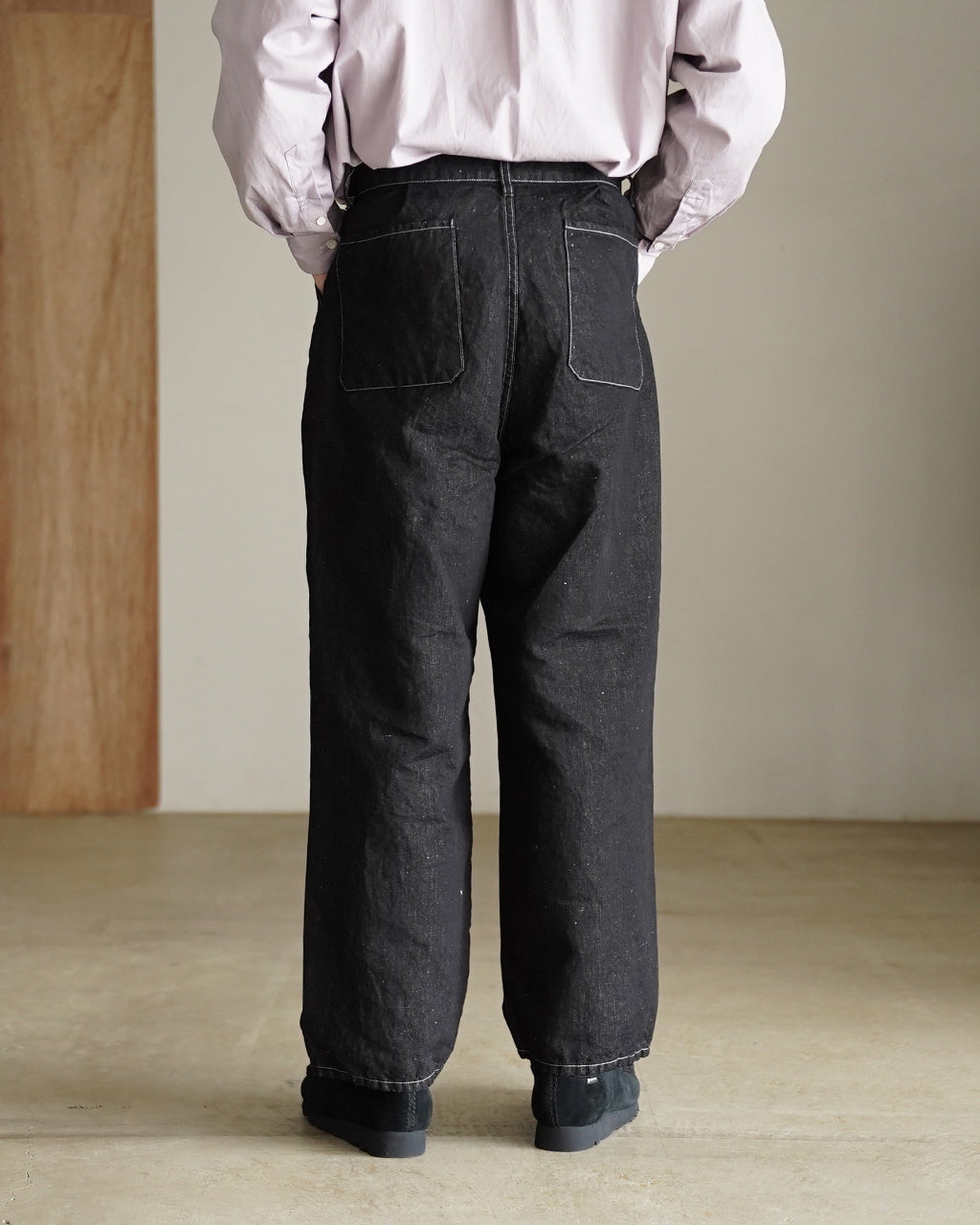 Hemp mixed denim pants DN02261