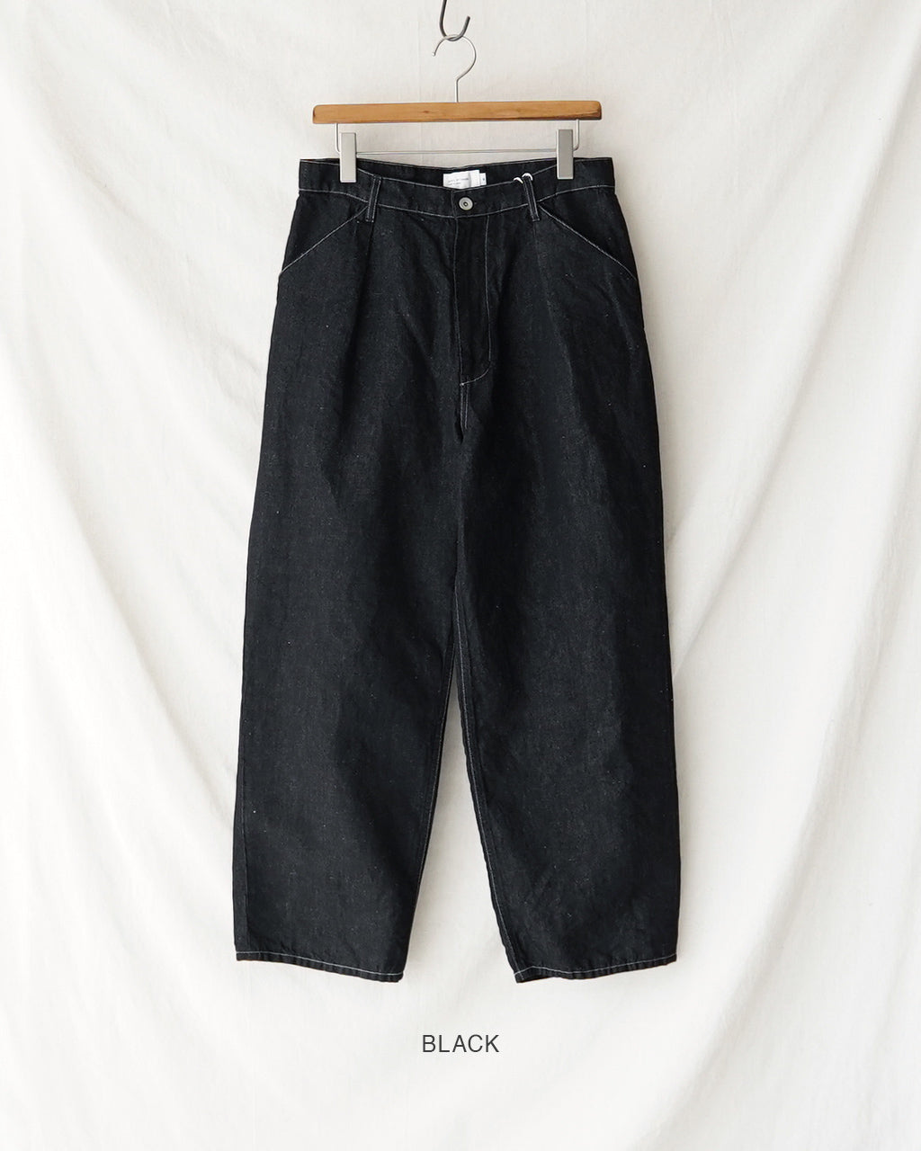 Hemp mixed denim pants DN02261